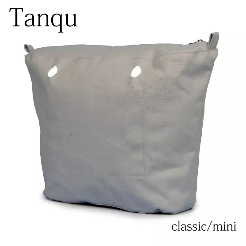 TANQU جديد مقاوم للماء مقسم حقيبة الداخلية إدراج سستة جيب ل كلاسيكي صغير Obag قماش المواد لحقيبة O