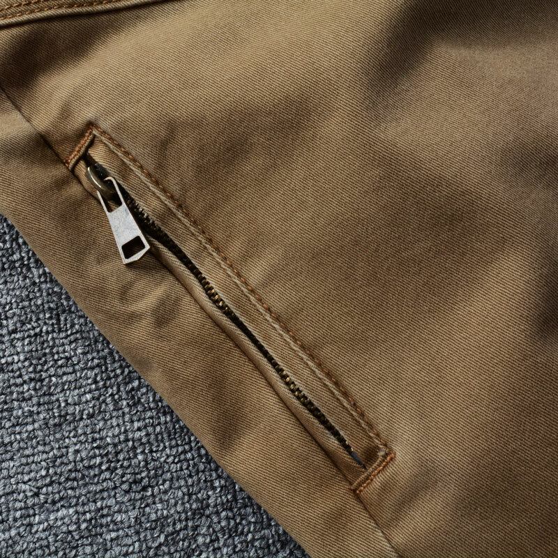 بنطلون جينز ضيق مناسب للرجال من الكاكي ، بنطال هيب هوب مرقع ، جيب بسحاب ، ملابس عصرية ، مصمم #5