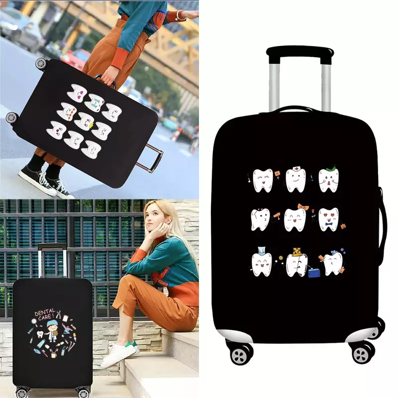 أغطية حقائب سفر من الغبار ، حقيبة أمتعة السفر ، مقاومة للاهتراء ، خيارات متعددة الأنماط ، ملابس سلسلة 18-28