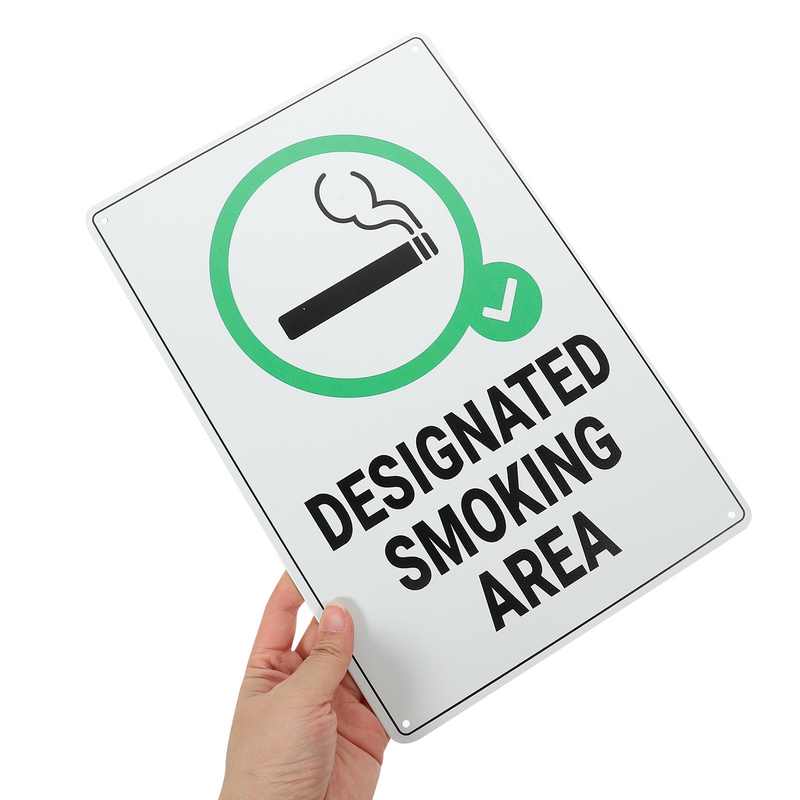 لوحة منطقة التدخين الإبداعية ، علامة تدخين الحديد ، علامة عامة