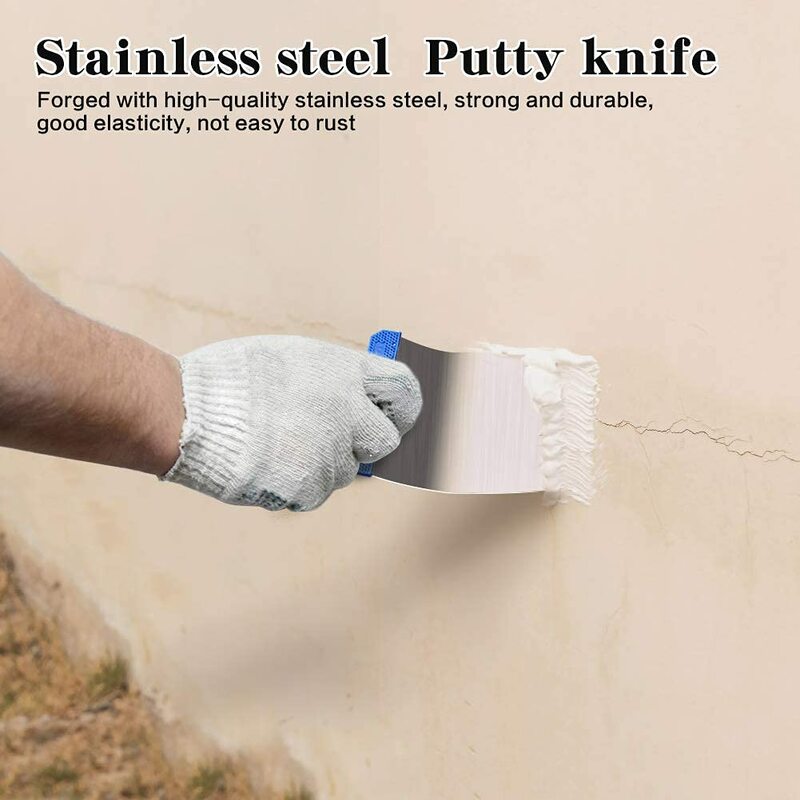 مجموعة أدوات الطلاء بدون شفرة ، سريعة الاستخدام لإصلاح الحوائط الجافة في المنزل ، سكاكين تعبئة قارية جيدة للغاية ، 4