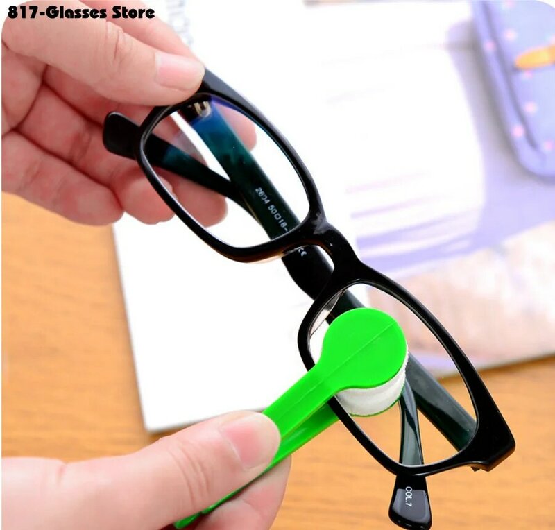 1 قطعة تنظيف نظارات صغيرة فرك المحمولة متعددة الوظائف الأنظف فرش للنظارات الشمسية الشيخوخي