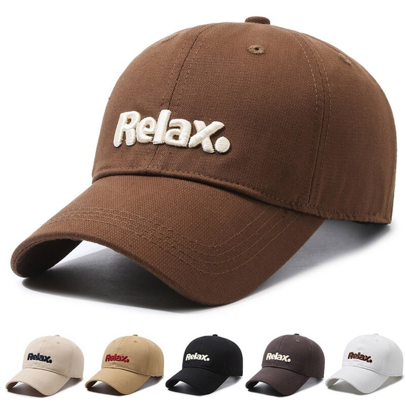 قبعة بيسبول قطنية ، قبعة رياضية خارجية غير رسمية أحادية اللون ، أزياء