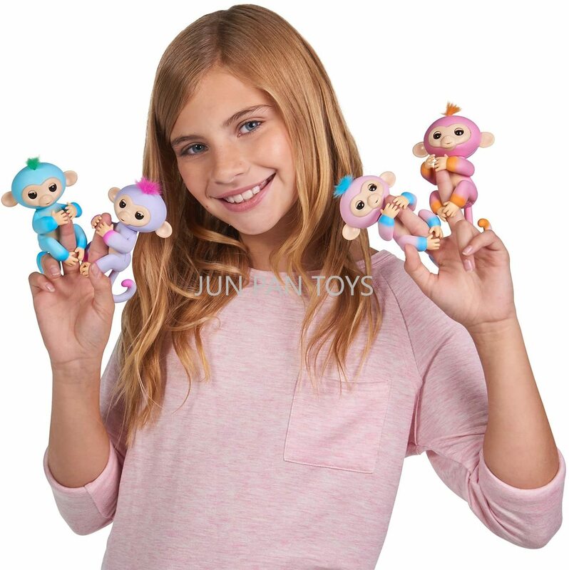 ألعاب قرد الأطفال التفاعلية إصبع ، شخصية الحركة ، فتاة ذكية إلكترونية للحيوانات الأليفة ، هدية للأطفال ، أصلية