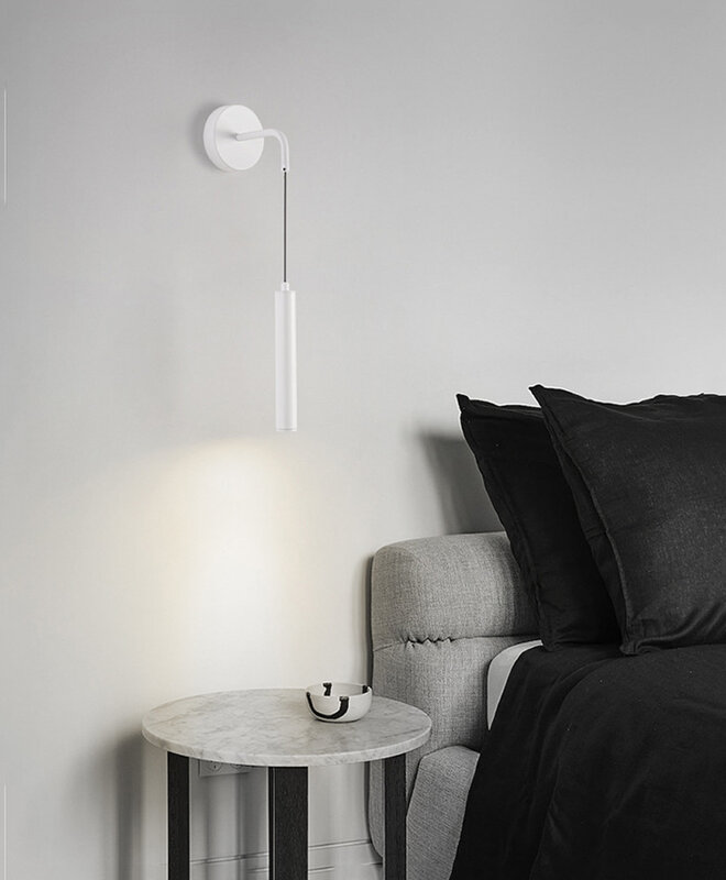 مصباح LED بسيط بجانب السرير ، حديث وبسيطة ، غرفة معيشة ، خلفية تلفزيون ، غرفة دراسة ، غرفة نوم