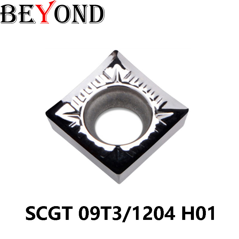 BEYOND SCGT SCGT09T3 SCGT1204 H01 طحن كربيد إدراج شفرة مخرطة تحول أداة القطع لمعالجة الألومنيوم النحاس نك
