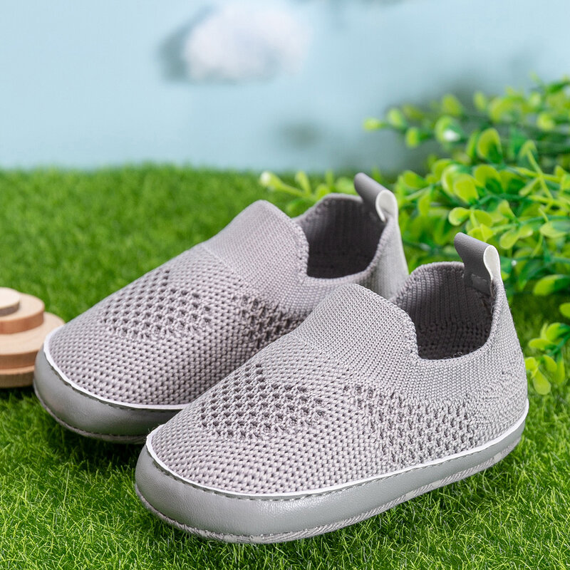 أحذية رياضية قابلة للتنفس من KIDSUN-Baby Boy and Girl ، أحذية قطنية الأولى ووكر ، نعل ناعم ، رياضية للأطفال ، أحذية غير رسمية لسرير الأطفال