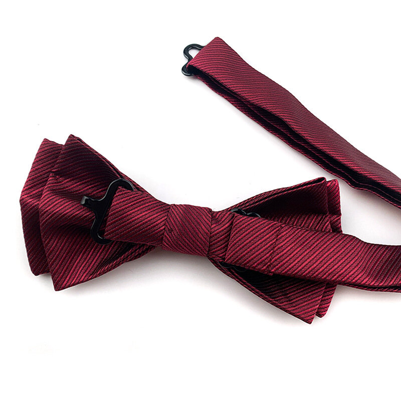 النسخة الكورية الرجال العريس ربطة القوس فيونكة النبيذ الأحمر الأسود السيدات فستان القوس Corbata Mariposa Hombre ربطة القوس للرجال اكسسوارات الزفاف