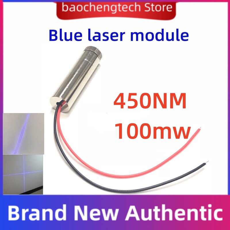 وحدة ليزر متقاطعة مع نقاط زرقاء نقية قابلة للتعديل ، قوة عالية ، باعث ليزر أزرق ، 450 نانومتر ، 12x45 LD ، 5V