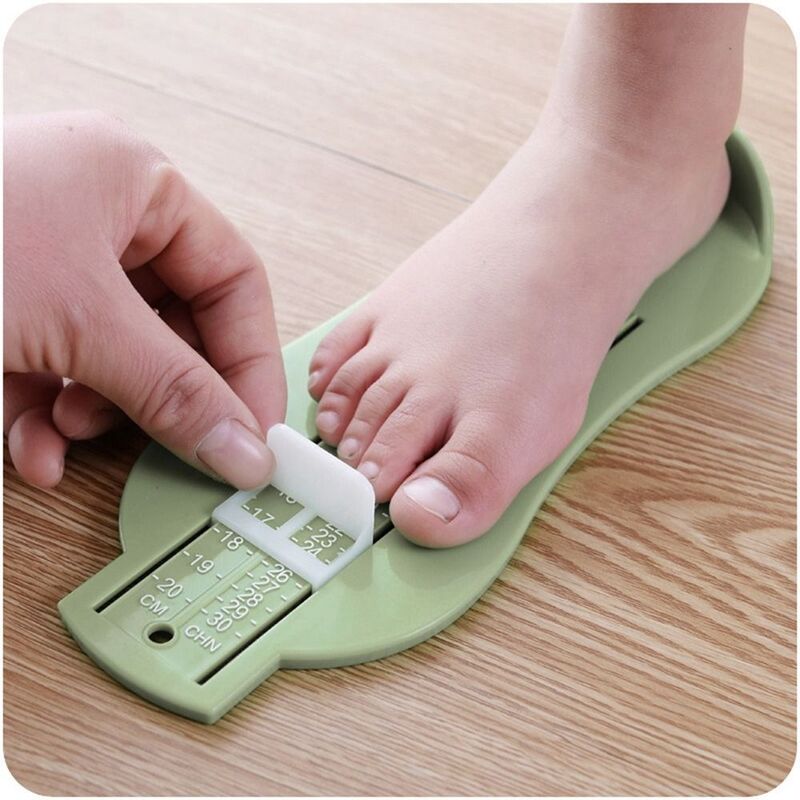مسطرة أقدام بلاستيكية للأطفال ، نطاق قابل للتعديل ، أداة العناية بالقدم العملية ، مقياس قياس القدم ، قياس حجم الأحذية