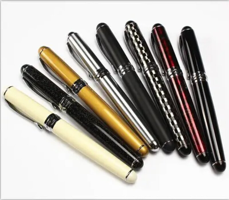 Jinhao X750 الكلاسيكية نمط الفضة مشبك معدني قلم حبر 0.5 مللي متر بنك الاستثمار القومي الصلب الحبر أقلام للهدايا اللوازم المكتبية اللوازم المدرسية