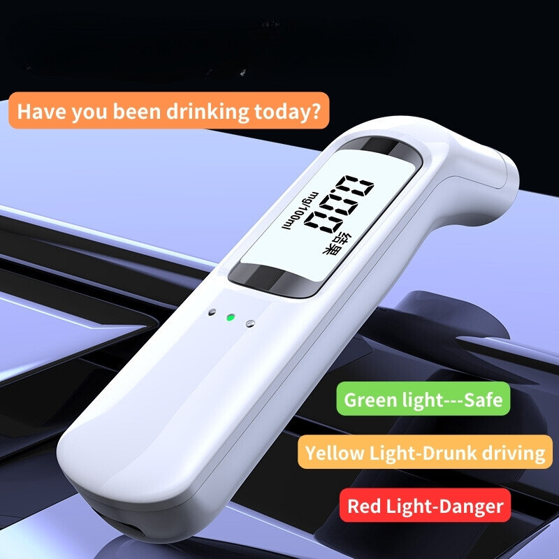 YAKISON-جهاز قياس الكحول الاحترافي عالي الحساسية لا تلامس ، جهاز قياس التنفس المحمول من النوع C ، جهاز اختبار الكحول