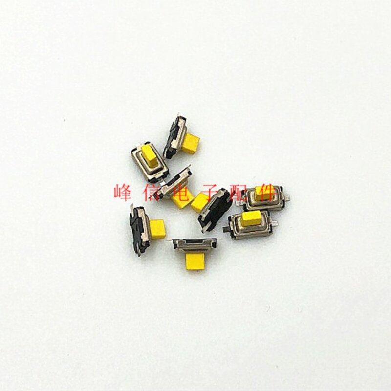 10Pcs Yellow Button Patch 2 Foot Switch 3*6*4.3 Tact Switch Micro Button Switch Button