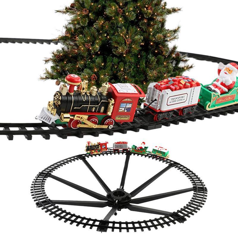 عيد الميلاد قطار كهربائي مجموعة المسار سيارة عيد الميلاد تحت عنوان الكمال العام هدية مستديرة للبنين بنات الصغار لشجرة عيد الميلاد