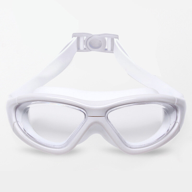 نظارات الأطفال الأولاد مقاوم للماء ومكافحة الضباب HD نظارات سباحة الفتيات صندوق كبير قبعة السباحة نظارات الوقاية للسباحة مجموعة الاطفال 2021