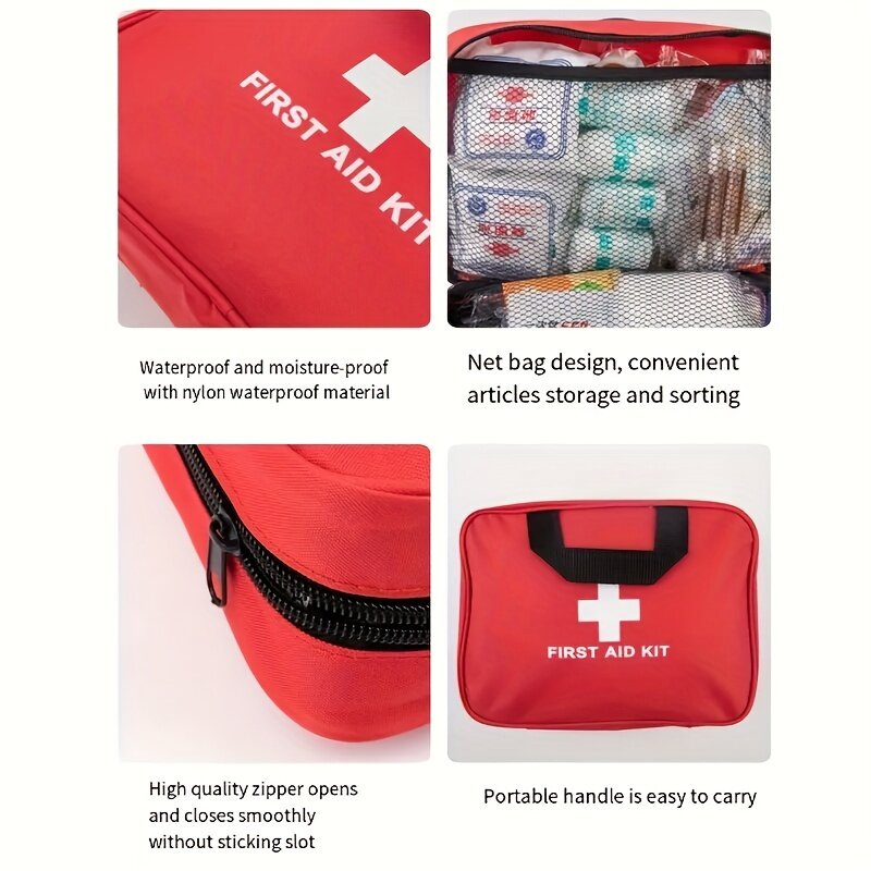مجموعة الإسعافات الأولية متعددة الأغراض في الهواء الطلق ، حقيبة طبية للطوارئ ، حقيبة طبية محمولة ، متعددة الوظائف ، حقيبة طوارئ منزلية
