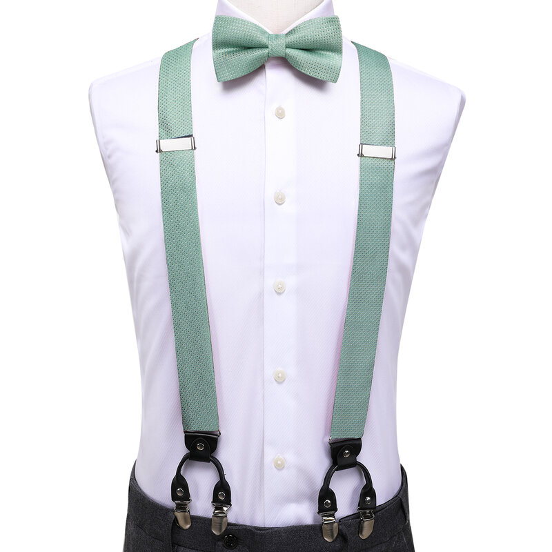 الرجال مرحبا التعادل خمر الحرير الحمالة ، والأزياء ، حكيم الأخضر مجموعة ربطة القوس Tie ، والجلود المعدنية ، 6 مقاطع ، الأقواس ، الجملة