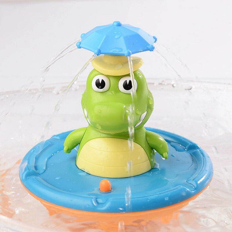 حمام الطفل اللعب رذاذ الماء دش حمام سباحة لعبة الاستحمام الكهربائية تمساح حمام لعبة مع ضوء للطفل سن 1-3