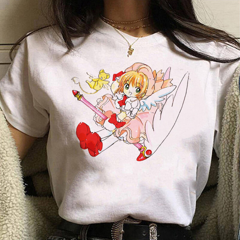 Cardcaptor Sakura tshirt women designer harajuku Tee female anime clothes