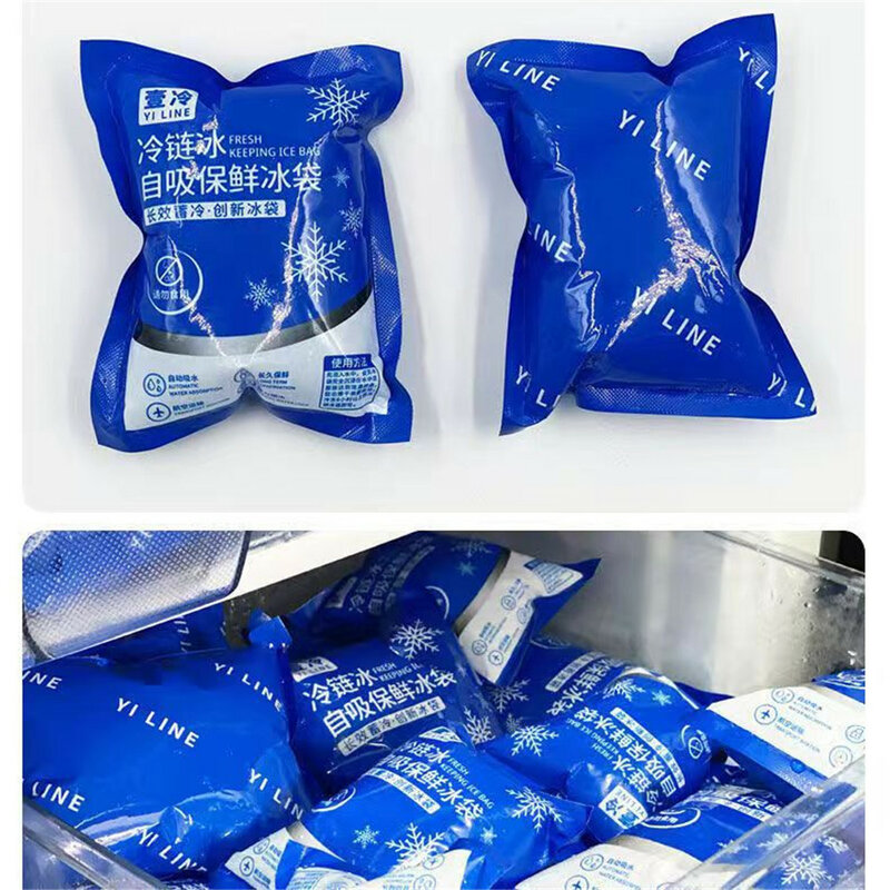 10 قطعة الذاتي فتيلة الجليد حزمة قابلة لإعادة الاستخدام الجليد برودة حقيبة الألم الباردة ضغط المشروبات المبردة نزهة الغذاء إبقاء الطازجة الجافة الجليد حزم