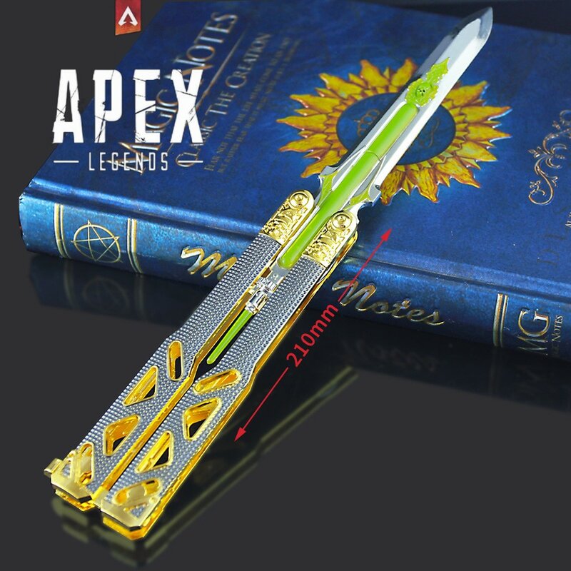 حار Apex أساطير Octane الإرث سبيكة صغيرة فراشة سكين المدرب كاتانا السيف العسكرية التكتيكية طبق الاصل لعبة للأطفال صبي هدية