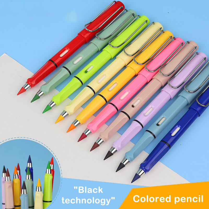 قلم رصاص ملون قابل للمسح لرسم ورسم فني ، قلم كتابة غير محدود ، عبوات سحرية ، لوازم مدرسية ، 12 قطعة #3