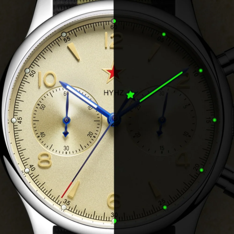 ساعة يد كرونوجراف من Seagull-Pilot للرجال ، ساعة طيار أصلية ، ساعة ST1901 ، حركة ميكانيكية يدوية للرياح ، قوة جوية ، 40 * ،