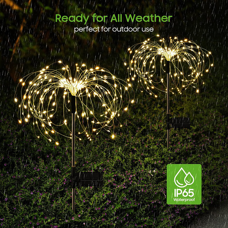 في الهواء الطلق LED الألعاب النارية الشمسية أضواء حديقة الديكور مقاوم للماء الهندباء الحديقة الإضاءة لمسار الفناء المناظر الطبيعية