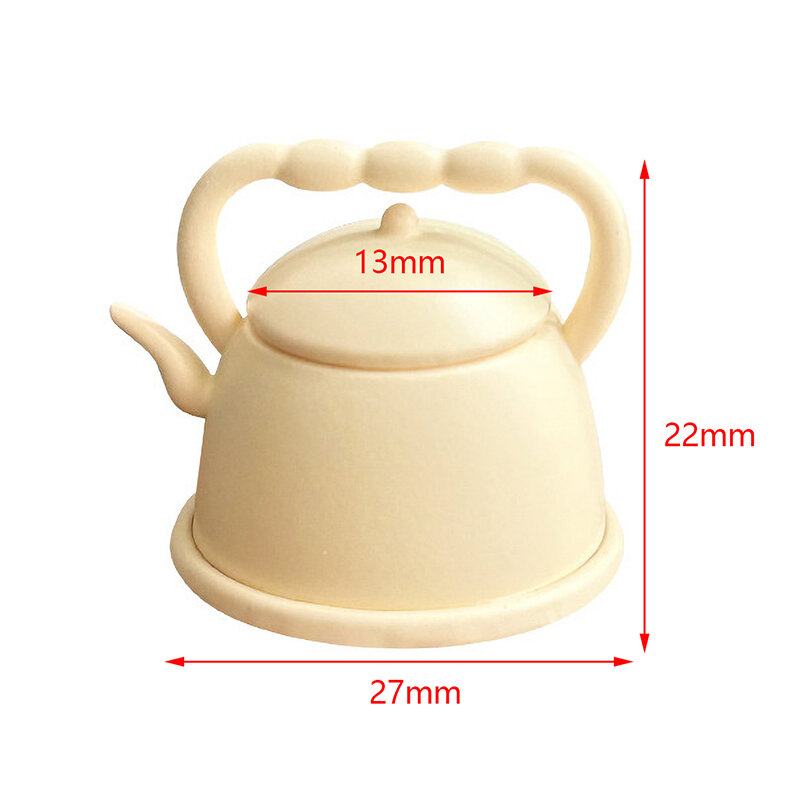 إبريق الشاي مصغرة لدمية ، غلاية الشاي ، اكسسوارات الطعام ، أثاث المطبخ ، مقياس 1:12 ، 1 قطعة