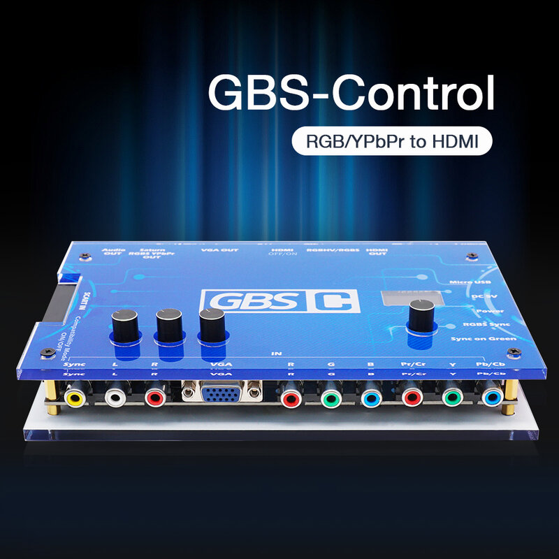 GBS التحكم GBSC RGBs/سكارت/Ypbpr إشارة إلى VGA /HDMI-متوافق مع المتحولون/لوحات محول الفيديو لوحدات ألعاب الرجعية