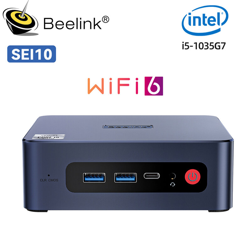 Beelink-SEI 12 Mini PC, Intel, 12th i5, 12450H, 16 GB DDR4, 3200MHz, 500 GB SSD, Wifi6, SEi 10, I5-1035G7, كمبيوتر سطح المكتب, VS 1235U, 2023