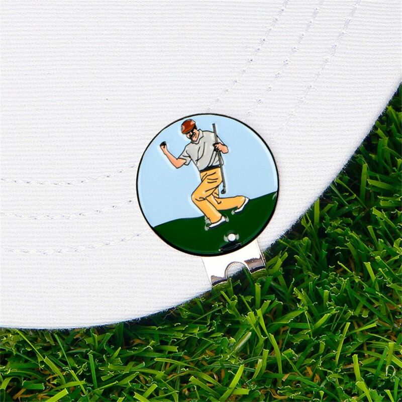 الامتزاز المغناطيسي مشبك قبعة الغولف للرجال والنساء ، مقاطع غطاء معدني قابل للإزالة ، علامة الكرة