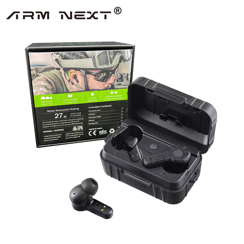 ARM NEXT NRR27db سماعة الأذن الإلكترونية مكافحة الضوضاء الأذن التوصيل إلغاء الضوضاء للصيد اطلاق النار سماعات الأذن في الهواء الطلق/وضع داخلي