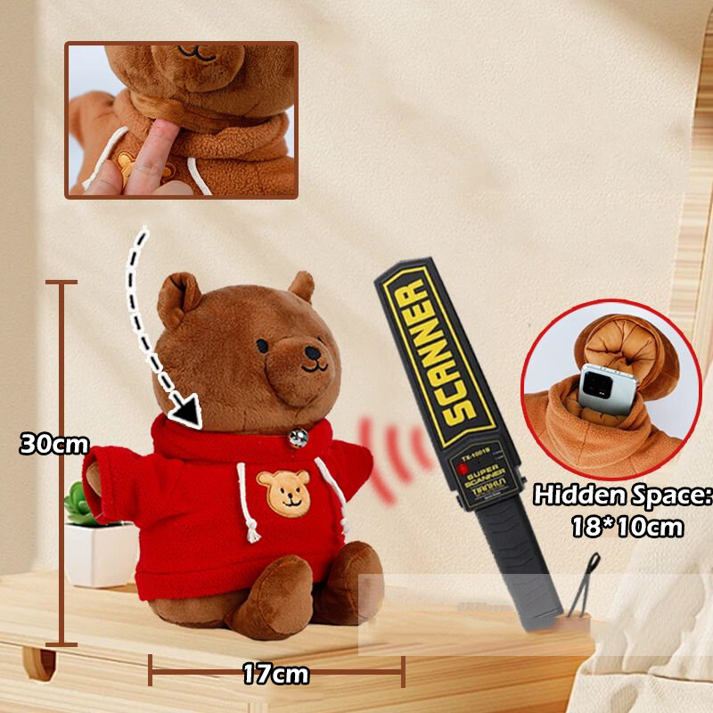 مضحك 30 سنتيمتر أفخم الدب المخفية خزائن تخزين حقيبة المال صناديق المجوهرات للأطفال الأطفال اللعب الهدايا الإبداعية صندوق سري دمية الدب