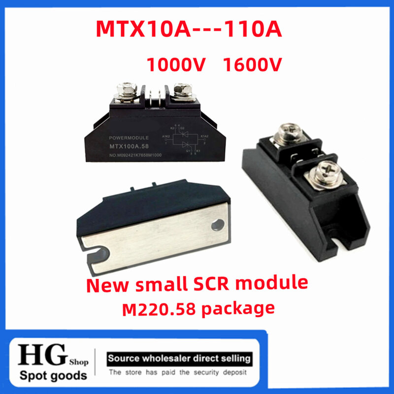 وحدة SCR صغيرة ، تسخين كهربائي ، ثنائي الاتجاه ، مضاد للتوازي ، MTX10A ، 25A ، 40A ، 55A ، 70A ، 90A ، 100A ، 110A ، 1000 فولت ، 1600 فولت ، جديد
