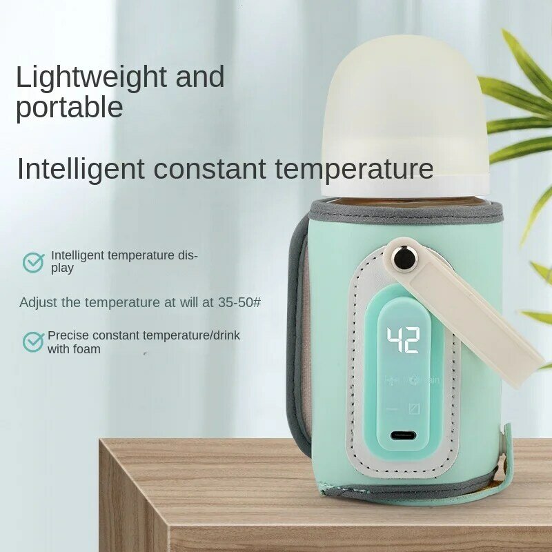 جهاز تسخين الحليب المحمول USB لحديثي الولادة ، درجة حرارة ثابتة ، سخان زجاجة الرضاعة ، التغذية الخارجية