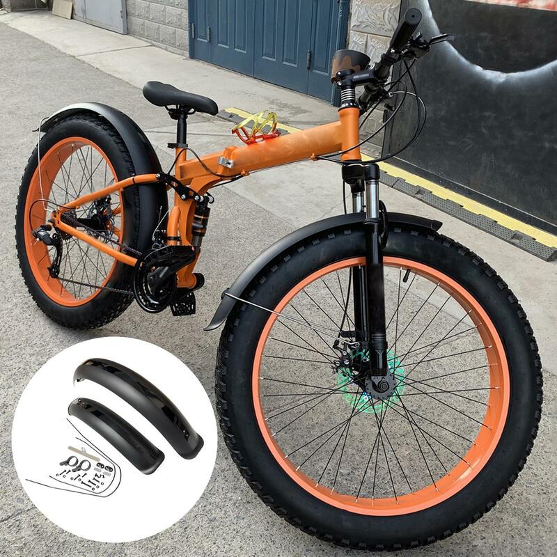 حراس الطين دراجة الإطارات الدهون ، مجموعة الحاجز ، 26 "، 20" ، x 4.0 ، واقيات الطين للطي الثلج ، E-الدراجة ، BMX ، متب ، قطع الدراجات