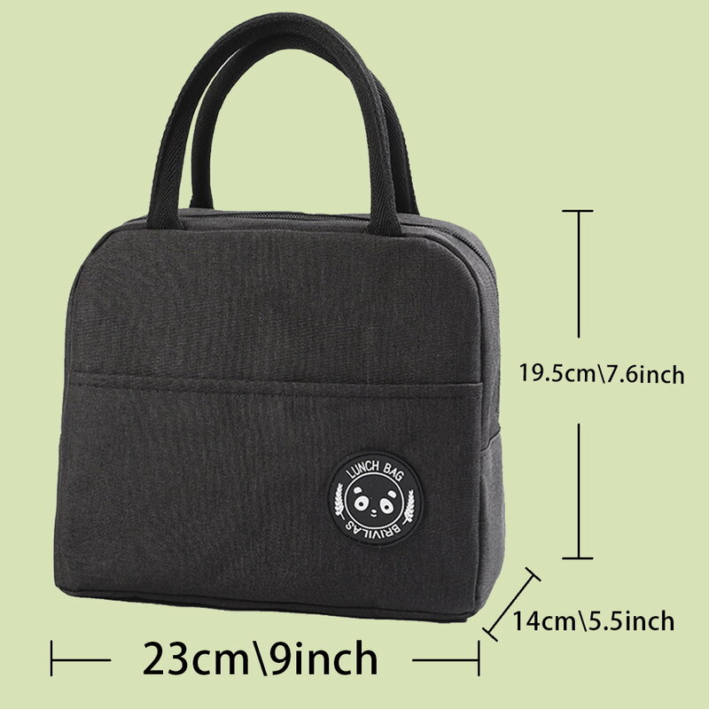 Insulated Lunch Bag for Women Cooler Bags Thermal Bag Portable Lunch Box Food Tote White Picture Series Lunch Bags for Work