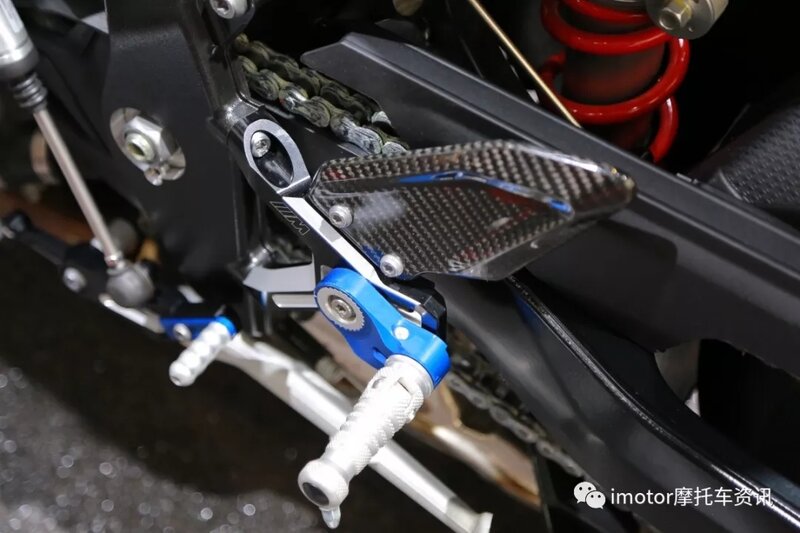 مجموعة الخلفية M1000RR ألياف الكربون نك قابل للتعديل دراجة نارية أوتاد القدم الراحة مجموعة الخلفية مسند للقدمين لسيارات BMW S1000RR 2019-2022 2020