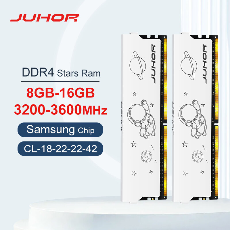 Juhddr4 8GB 16GB 50 GB MHz or MHz 16GBX2 8GBX2 جديد Dimm XMP2.0 تذكارات لألعاب سطح المكتب من حبيبات amgama