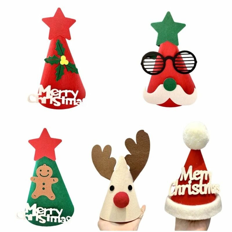 سانتا كلوز قبعة عيد الميلاد سعيد ، قبعة الحزب شعر ، الكرتون الحيوان ، لوازم الأعياد