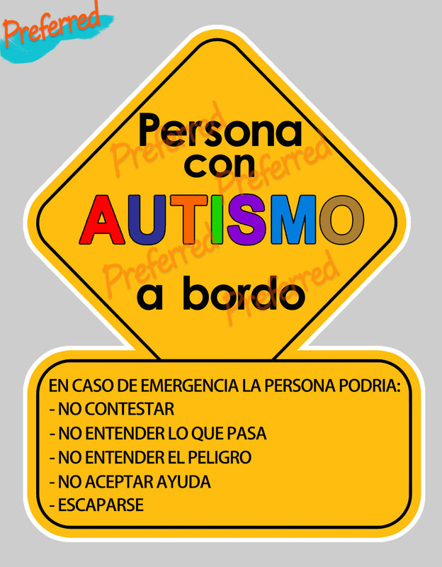 اسباني LetreroAuto autiomo ، الطفل على متن قارب ، الطفل في السيارة ، ملصق لاصق على الجدار المحمول خوذة الجذع الفينيل سيارة