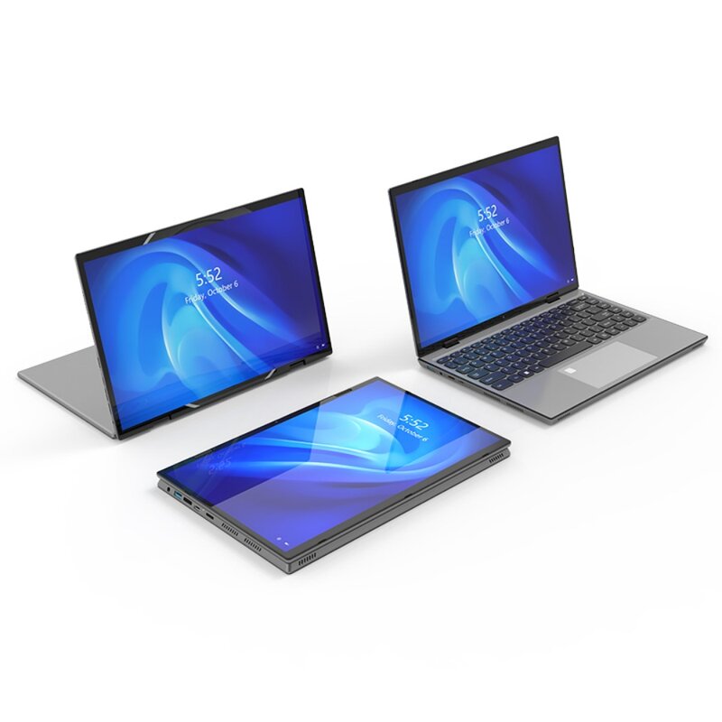 أجهزة الكمبيوتر المحمولة: x Fold ، Windows 11 ، HD ، 14 بوصة ، K شاشة تعمل باللمس ، ذاكرة رام 16 جيجابايت ، 1 SSD Pad وأجهزة الكمبيوتر المحمولة ، 2 في 1 ، Intel N95 ، بيع الملك أجهزة الكمبيوتر المحمولة