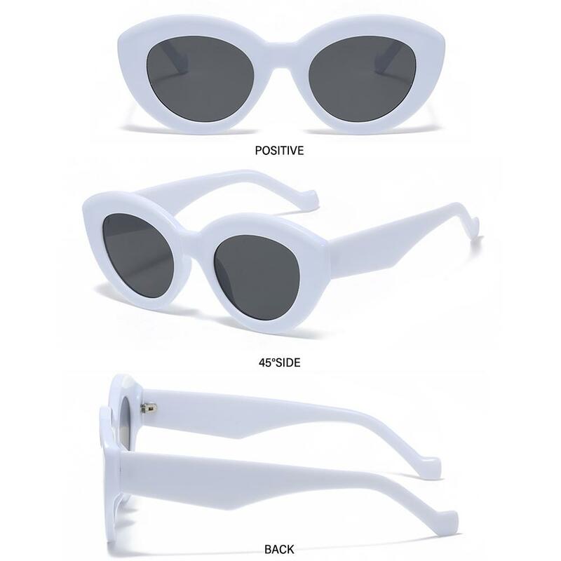النظارات الشمسية البيضاوي المتضخم ، ظلال النظارات العصرية ، نظارات الشمس إطار سميك