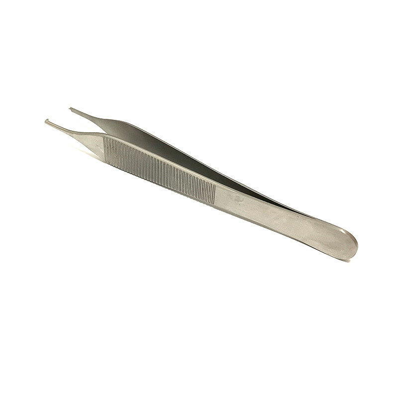 ADSON Forcep الفولاذ المقاوم للصدأ جراحة التجميل الملقط 12.5 سنتيمتر الأنسجة الملقط ضمادة طبية الملقط العرض 2.0 مللي متر مع 1*2 هوك