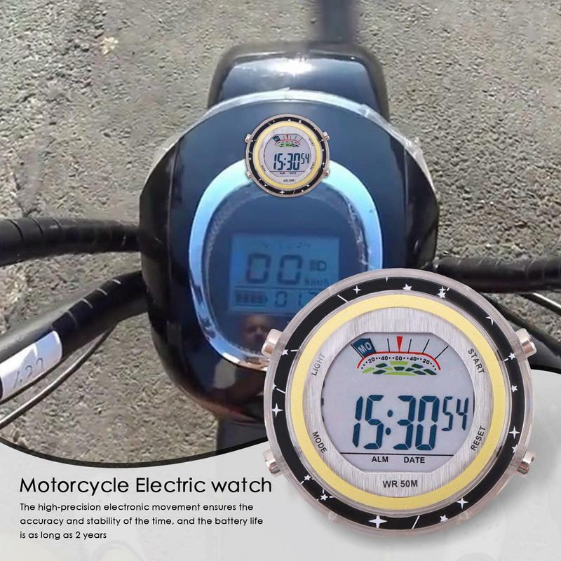 دراجة ساعة رقمية دراجة نارية على مدار الساعة مقاوم للماء المقود على مدار الساعة مع متوهجة الطلب دراجة نارية جبل ساعة الدراجة المقود ساعة صغيرة