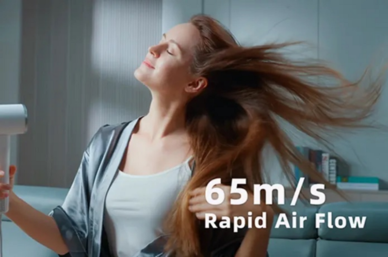 جهاز ROIDMI Miro لتجفيف الشعر بسرعة عالية 65 متر/الثانية تدفق الهواء السريع منخفض الضوضاء التحكم الذكي في درجة الحرارة 20 مليون أيونات سالبة