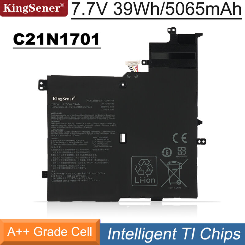 KingSener C21N1701 بطارية لأجهزة الكمبيوتر المحمول Asus VivoBook S406U S460UA S406UA-BM360T S406UA-BM146T K406UA C21PQC5 S406UA-BM148T