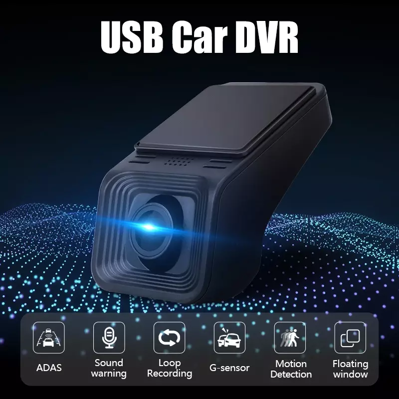 Vtopek سيارة Dvr ADAS Usb كاميرا Dvr 1080P HD لسيارة DVD مشغل أندرويد الملاحة السيارات صوت إنذار LDWS دعم TF بطاقة
