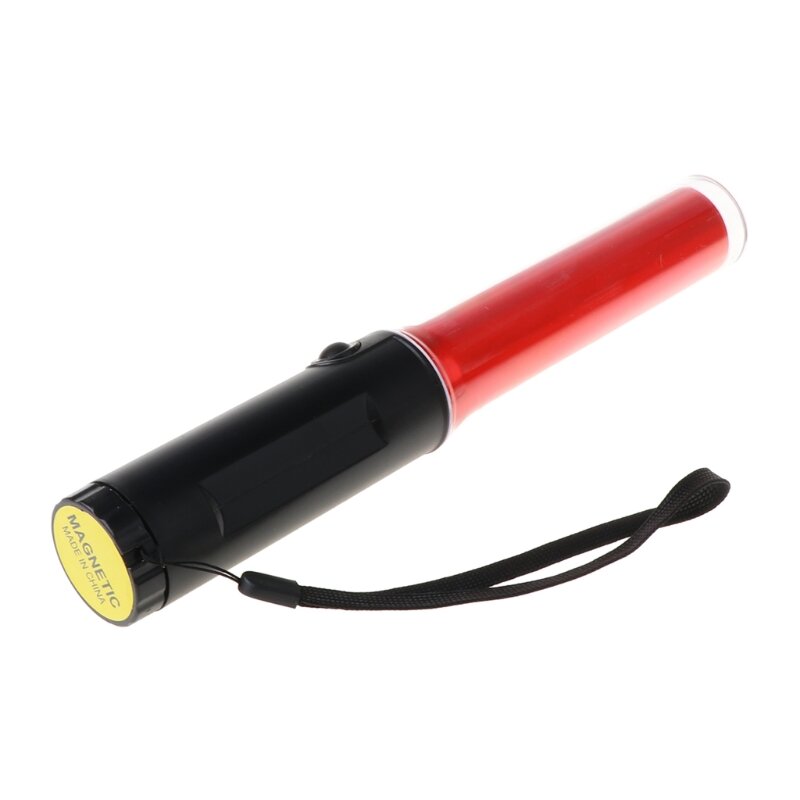 Y1UB مصباح يدوي LED قوي من البلاستيك عصا المرور الشعلة 4 أوضاع لفلاش بليزارد